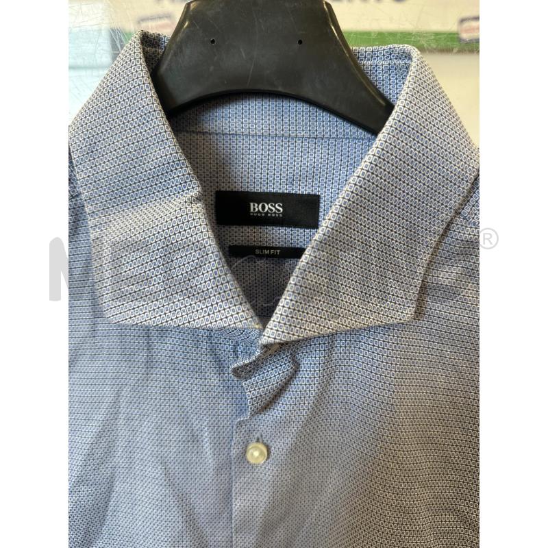 CAMICIA UOMO BOSS AZZURRA | Mercatino dell'Usato San giovanni teatino 2