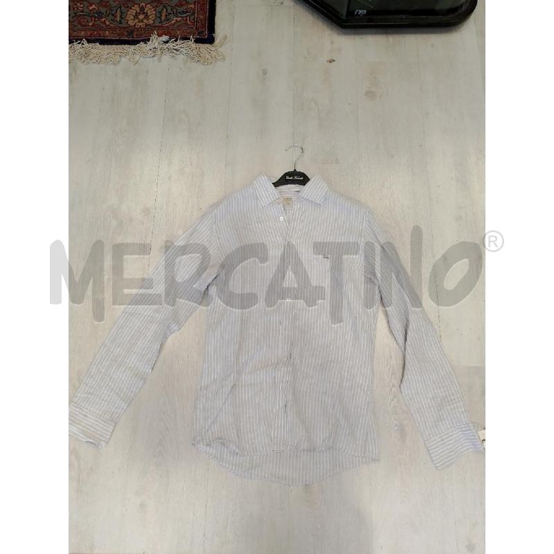 CAMICIA UOMO BURBERRY GRIGIARIGHE PURO LINO | Mercatino dell'Usato San giovanni teatino 1