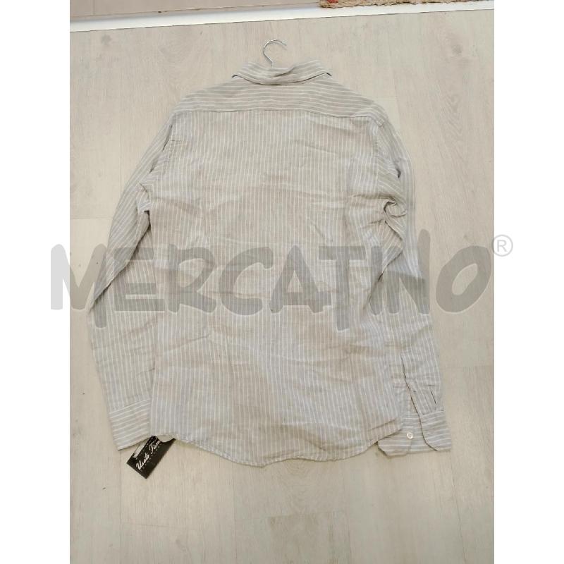 CAMICIA UOMO BURBERRY GRIGIARIGHE PURO LINO | Mercatino dell'Usato San giovanni teatino 2