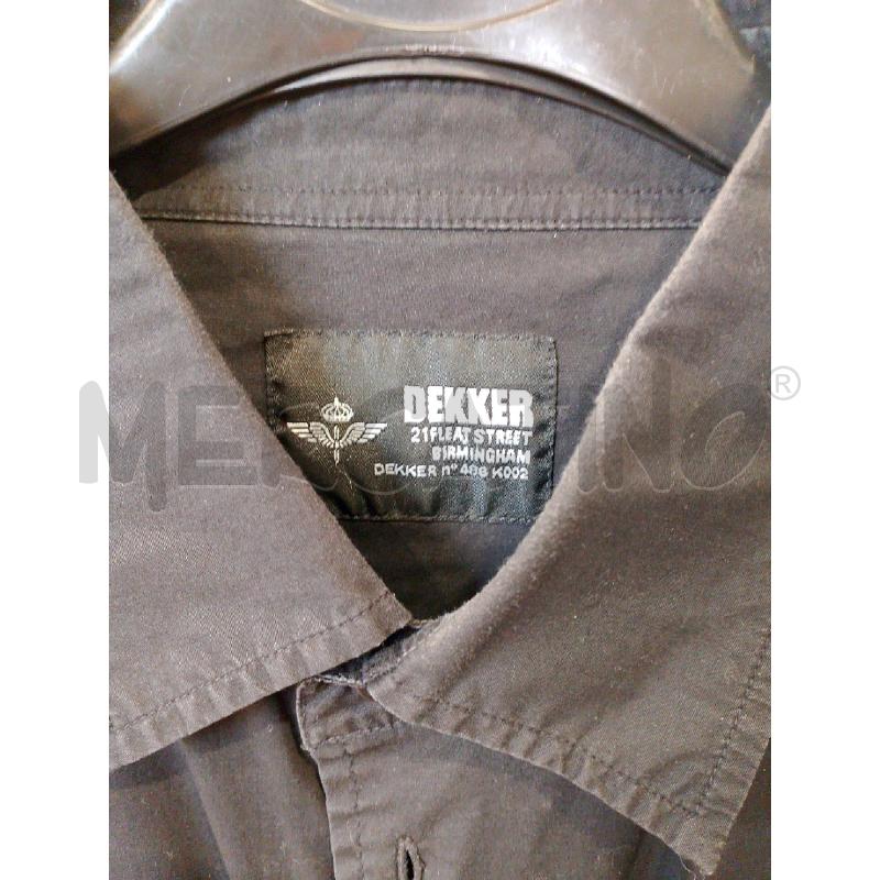 CAMICIA UOMO DEKKER NERA MEZZA MANICA  | Mercatino dell'Usato San giovanni teatino 2