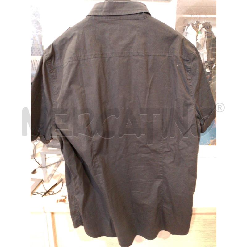 CAMICIA UOMO DEKKER NERA MEZZA MANICA  | Mercatino dell'Usato San giovanni teatino 4