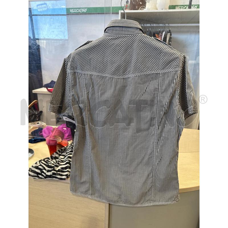 CAMICIA UOMO ESPRIT QUADRI PICCOLI BIANCO NERI | Mercatino dell'Usato San giovanni teatino 2