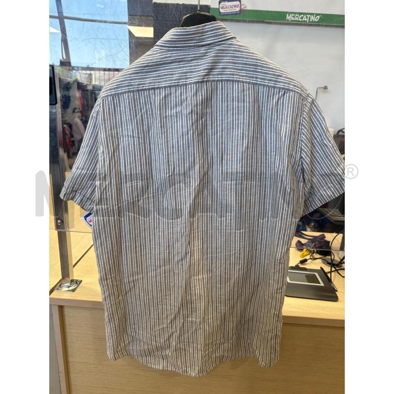 CAMICIA UOMO INGRAM RIGHE BEIGE AZZURRE  | Mercatino dell'Usato San giovanni teatino 2