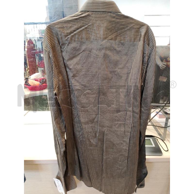 CAMICIA UOMO KENZO MARRONE RIGHE BIANCHE | Mercatino dell'Usato San giovanni teatino 2
