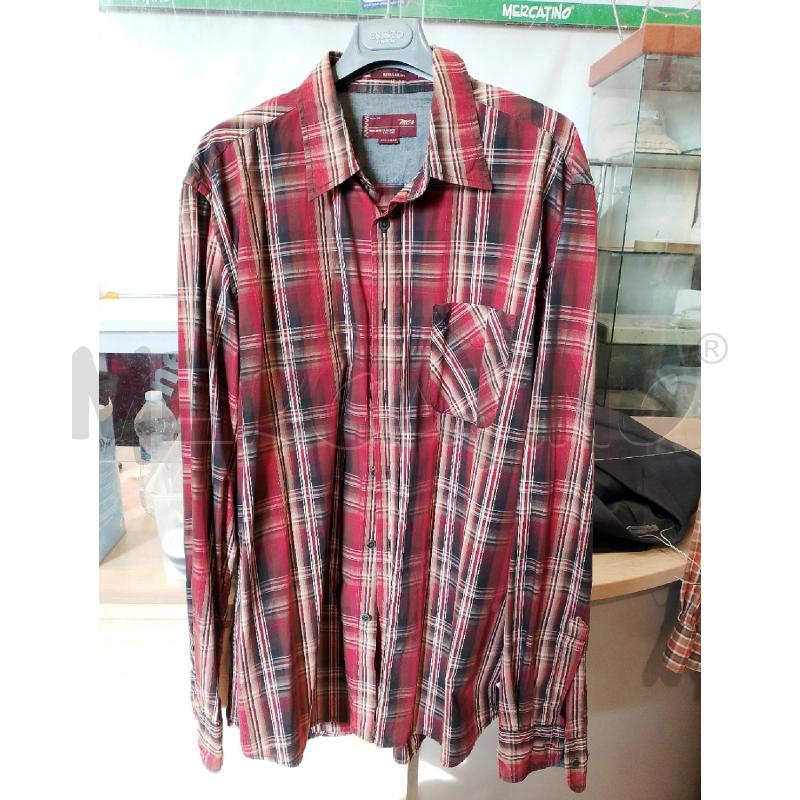 CAMICIA UOMO MCS ROSSA QUADRI | Mercatino dell'Usato San giovanni teatino 1