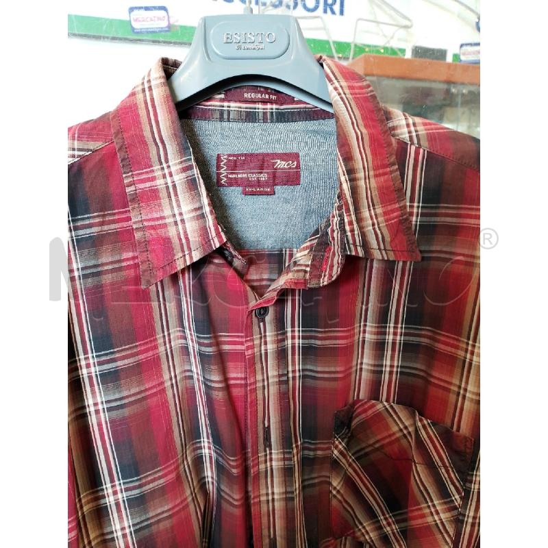 CAMICIA UOMO MCS ROSSA QUADRI | Mercatino dell'Usato San giovanni teatino 2