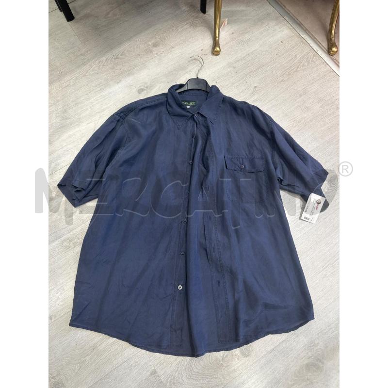 CAMICIA UOMO PURA SETA BLU | Mercatino dell'Usato San giovanni teatino 1