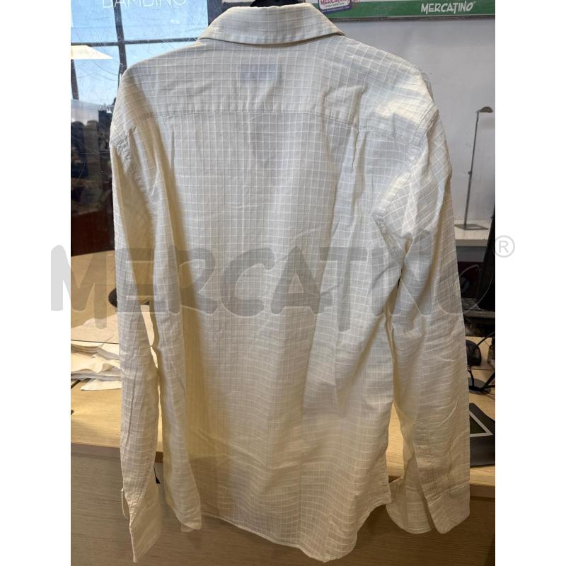 CAMICIA UOMO SONRISA BIANCA QUADRI BIANCHI | Mercatino dell'Usato San giovanni teatino 2
