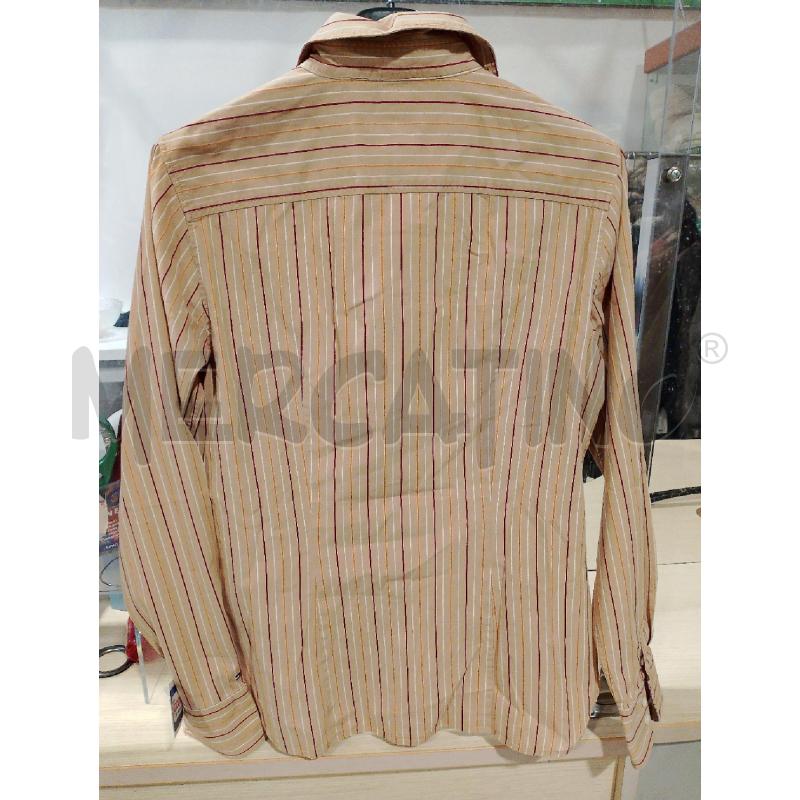 CAMICIA UOMO TOMMY HILFIGER BEIGE RIGHE ARANCIONI ROSSE  | Mercatino dell'Usato San giovanni teatino 2