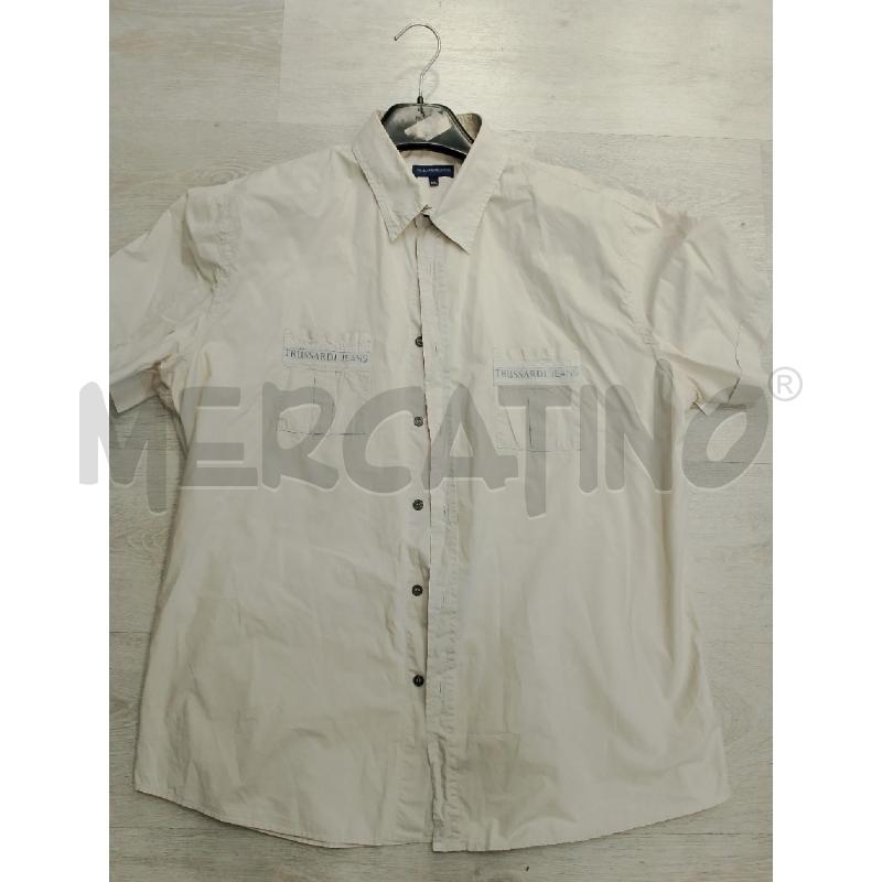 CAMICIA UOMO TRUSSARDI JEANS BEIGE | Mercatino dell'Usato San giovanni teatino 1