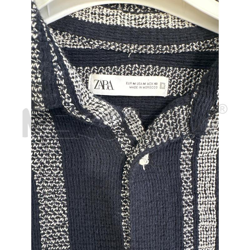 CAMICIA UOMO ZARA BLU BIANCA TG M | Mercatino dell'Usato San giovanni teatino 2