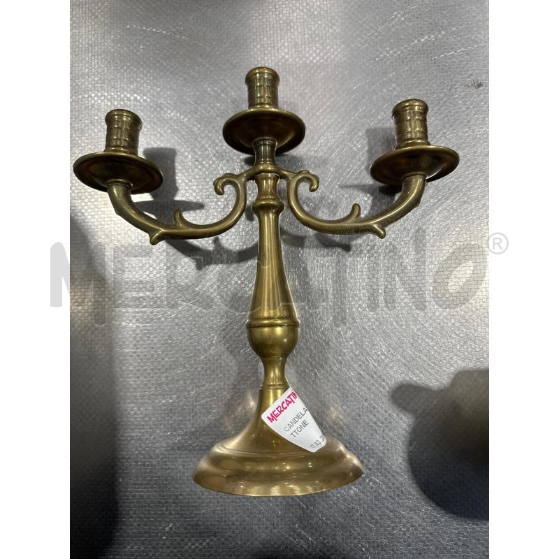 CANDELABRO 3 FIAMME OTTONE | Mercatino dell'Usato San giovanni teatino 1