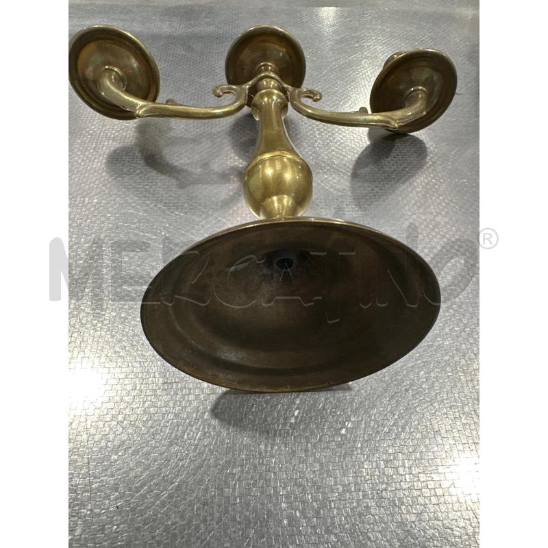 CANDELABRO 3 FIAMME OTTONE | Mercatino dell'Usato San giovanni teatino 3