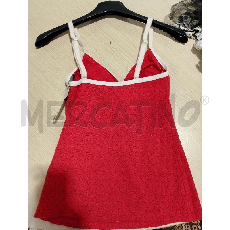 CANOTTA DONNA D&G UNDERWEAR ROSSA PIZZO | Mercatino dell'Usato San giovanni teatino 2