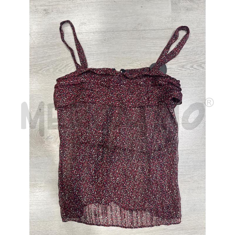 CANOTTA DONNA GALITZINE SETA FLOREALE ROSSA VIOLA | Mercatino dell'Usato San giovanni teatino 1