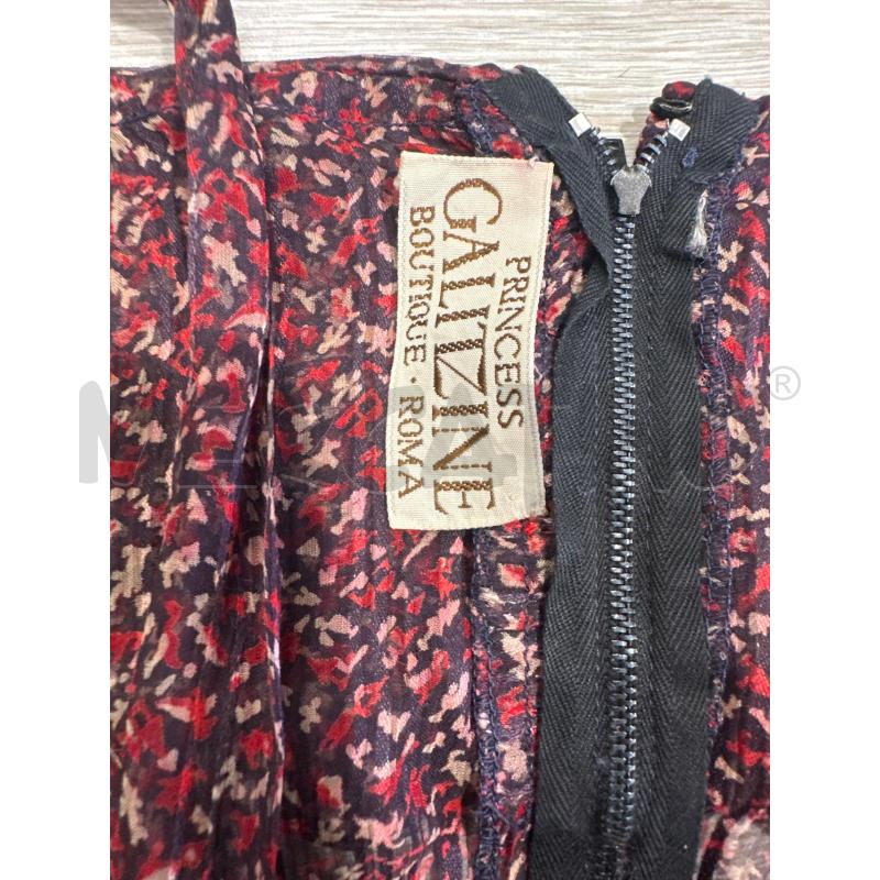 CANOTTA DONNA GALITZINE SETA FLOREALE ROSSA VIOLA | Mercatino dell'Usato San giovanni teatino 2