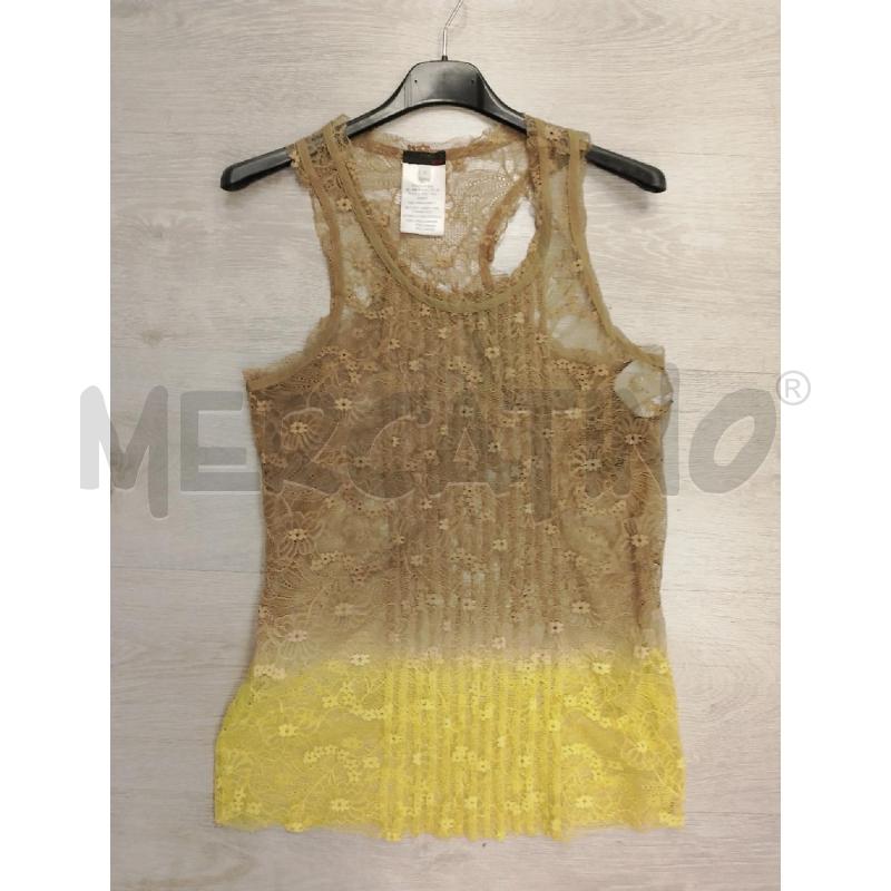 CANOTTA DONNA PINKO TRAFORATA VERDONE GIALLA | Mercatino dell'Usato San giovanni teatino 1