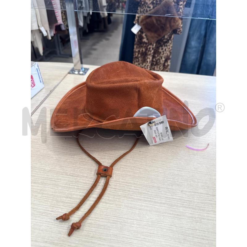 CAPPELLO PELLE SCAMOSCIATO MARRONE | Mercatino dell'Usato San giovanni teatino 1