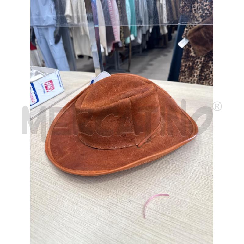 CAPPELLO PELLE SCAMOSCIATO MARRONE | Mercatino dell'Usato San giovanni teatino 3