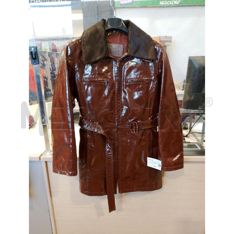CAPPOTTO DONNA SCOUT MARRONE LUCIDO PELLE | Mercatino dell'Usato San giovanni teatino 1