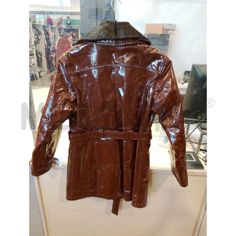 CAPPOTTO DONNA SCOUT MARRONE LUCIDO PELLE | Mercatino dell'Usato San giovanni teatino 2