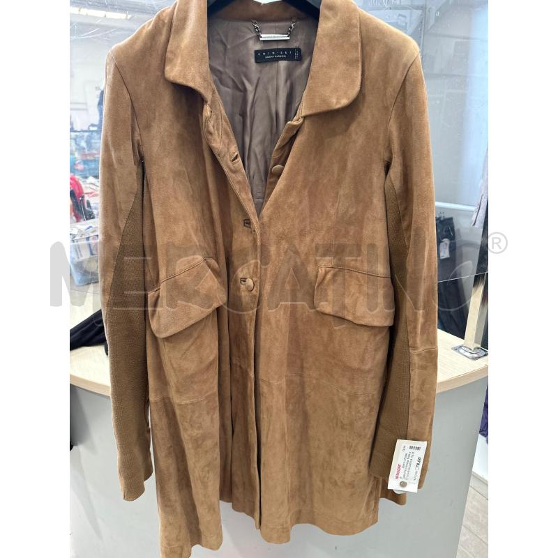 CAPPOTTO DONNA TWIN SET SCAMOSCIATO BEIGE  | Mercatino dell'Usato San giovanni teatino 1