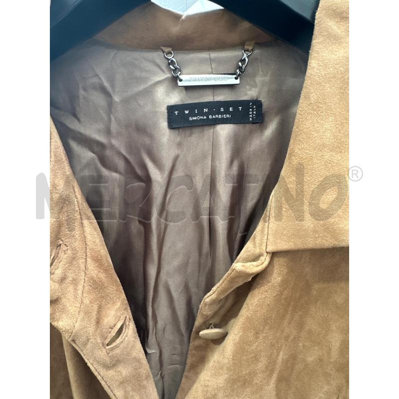 CAPPOTTO DONNA TWIN SET SCAMOSCIATO BEIGE  | Mercatino dell'Usato San giovanni teatino 2