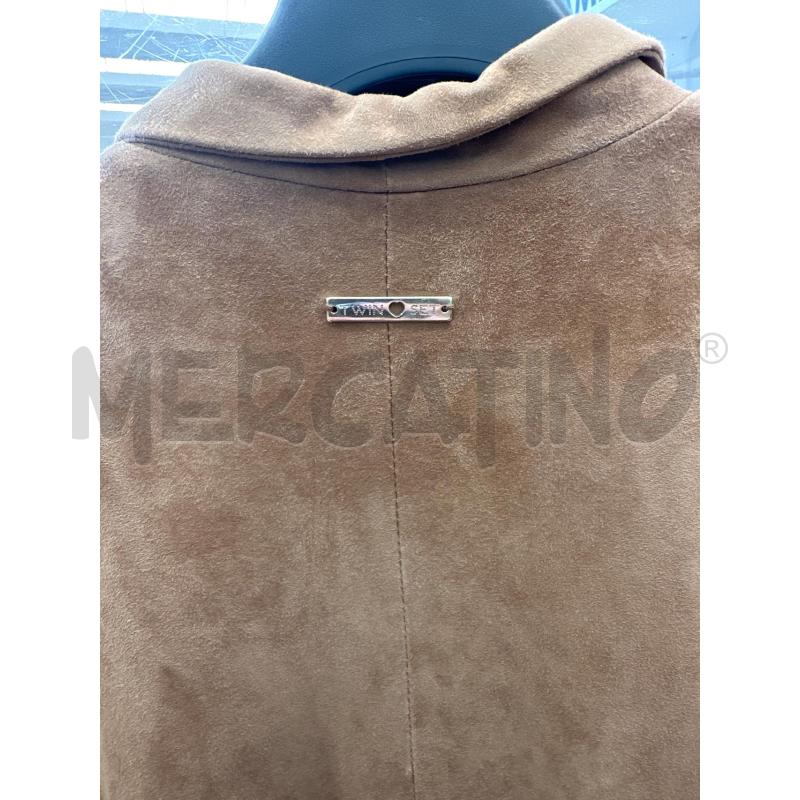 CAPPOTTO DONNA TWIN SET SCAMOSCIATO BEIGE  | Mercatino dell'Usato San giovanni teatino 4