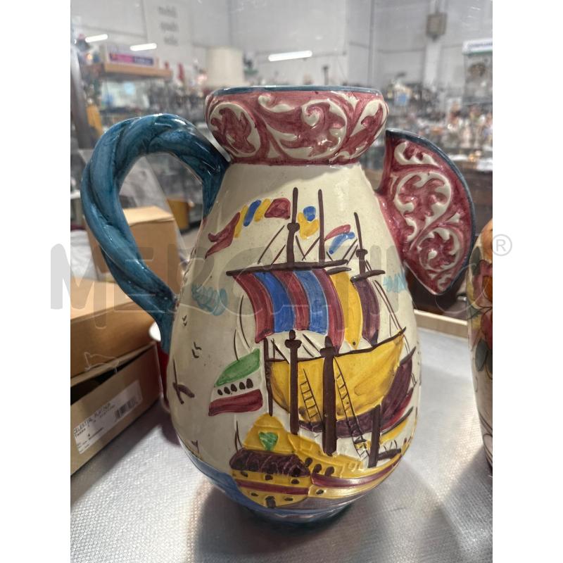 CARAFFA BARCA A VELA MANICO AZZURRO | Mercatino dell'Usato San giovanni teatino 1
