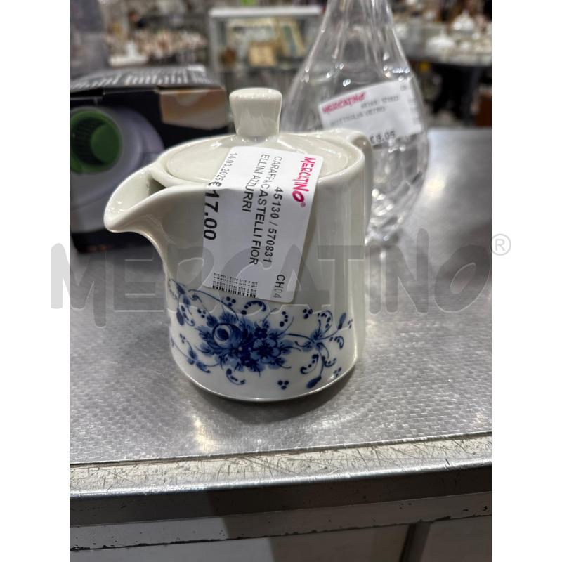CARAFFA CASTELLI FIORELLINI AZZURRI | Mercatino dell'Usato San giovanni teatino 2