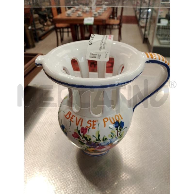 CARAFFA CERAMICA BEVI SE PUOI | Mercatino dell'Usato San giovanni teatino 1