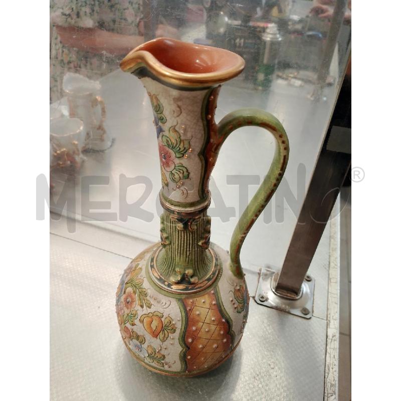 CARAFFA DERUTA FIORI VERDE DORATA | Mercatino dell'Usato San giovanni teatino 1