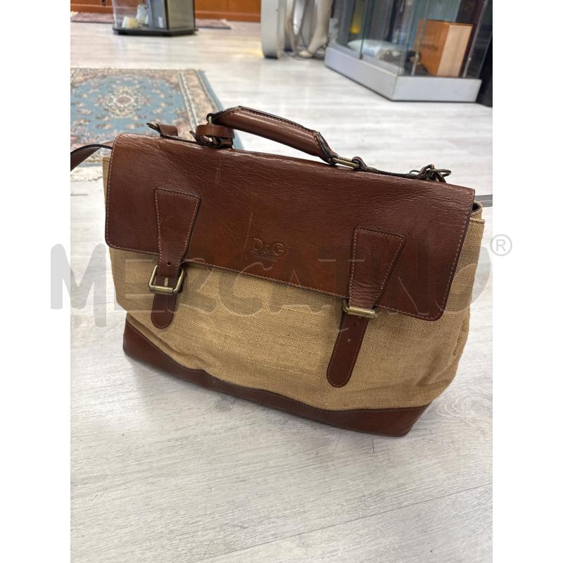 CARTELLA CANVAS PELLE MARRO D&G | Mercatino dell'Usato San giovanni teatino 1