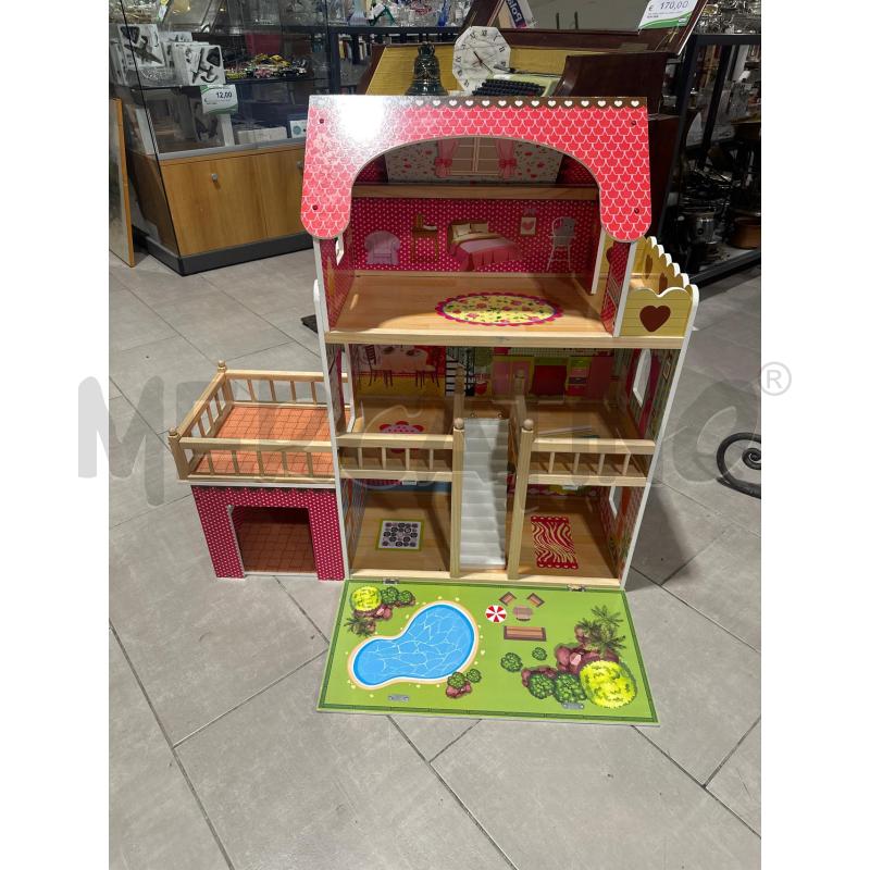 CASA BAMBOLE LEGNO CON ACCESSORI | Mercatino dell'Usato San giovanni teatino 1
