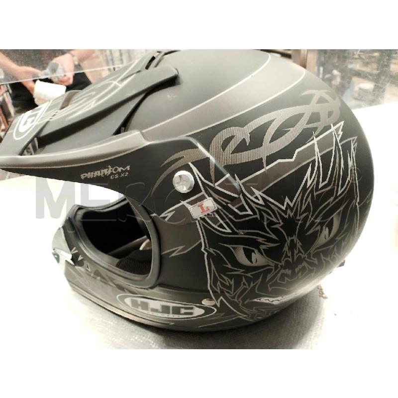 CASCO MOTO CROSS ENDURO HJC NERO TG.L | Mercatino dell'Usato San giovanni teatino 3