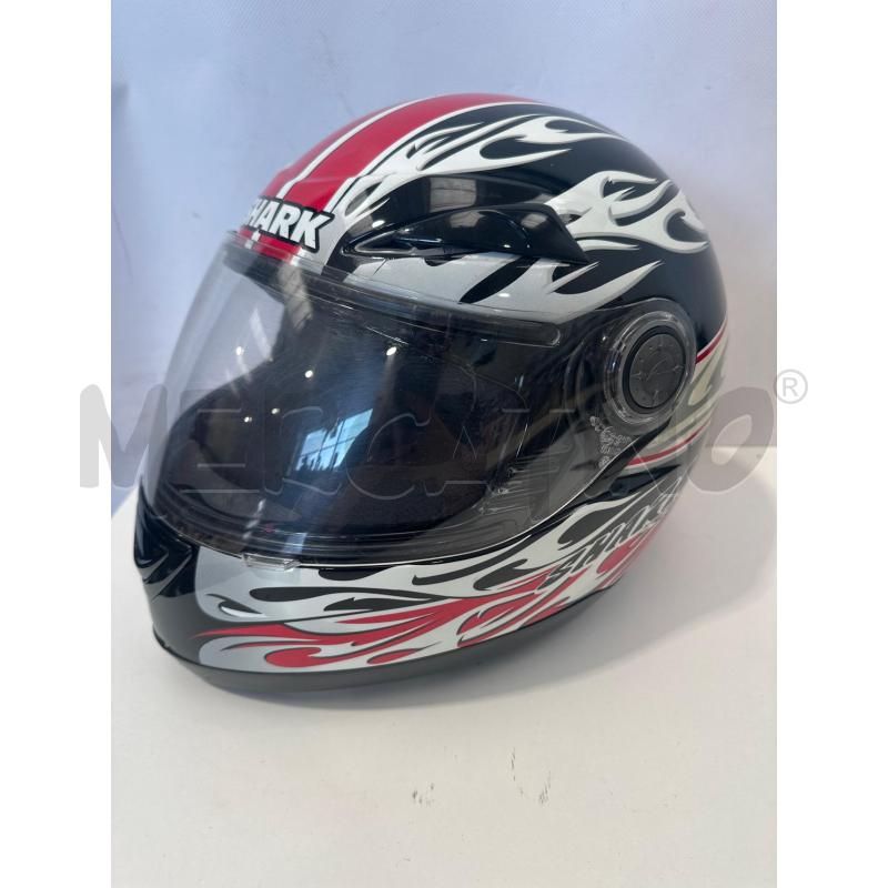 CASCO MOTO SHARK ROSSO NERO BIANCO | Mercatino dell'Usato San giovanni teatino 1