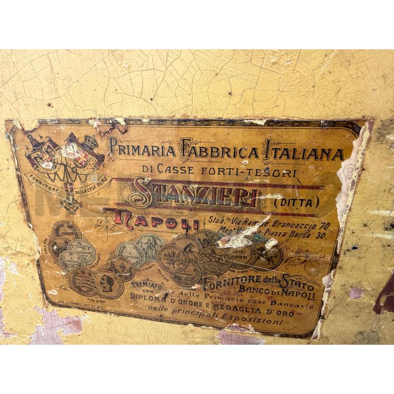 CASSAFORTE STANZIERI NAPOLI INIZIO 900 | Mercatino dell'Usato San giovanni teatino 3