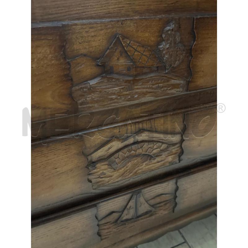CASSETTIERA LEGNO CON MARMO NERO | Mercatino dell'Usato San giovanni teatino 2