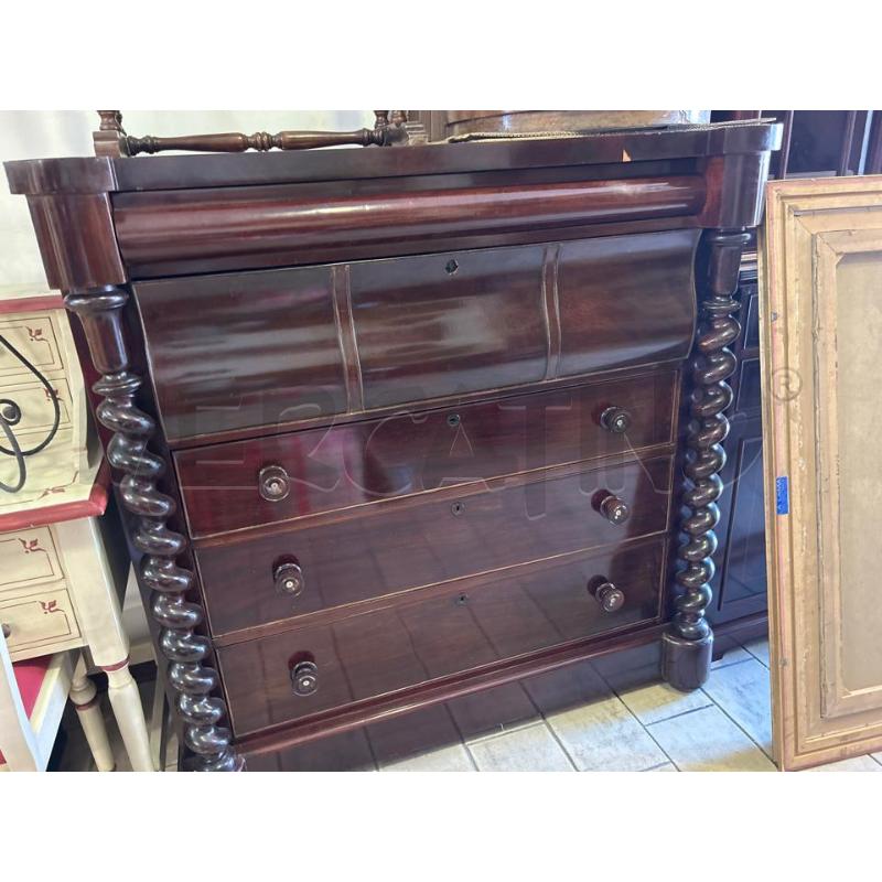 CASSETTIERA RIBALTA CON MINI SCRITTOIO LEGNO | Mercatino dell'Usato San giovanni teatino 1
