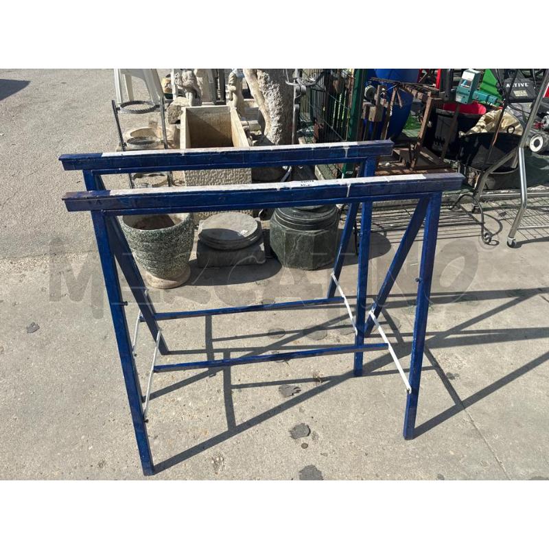 CAVALLETTO COPPIA METALLO BLU | Mercatino dell'Usato San giovanni teatino 1