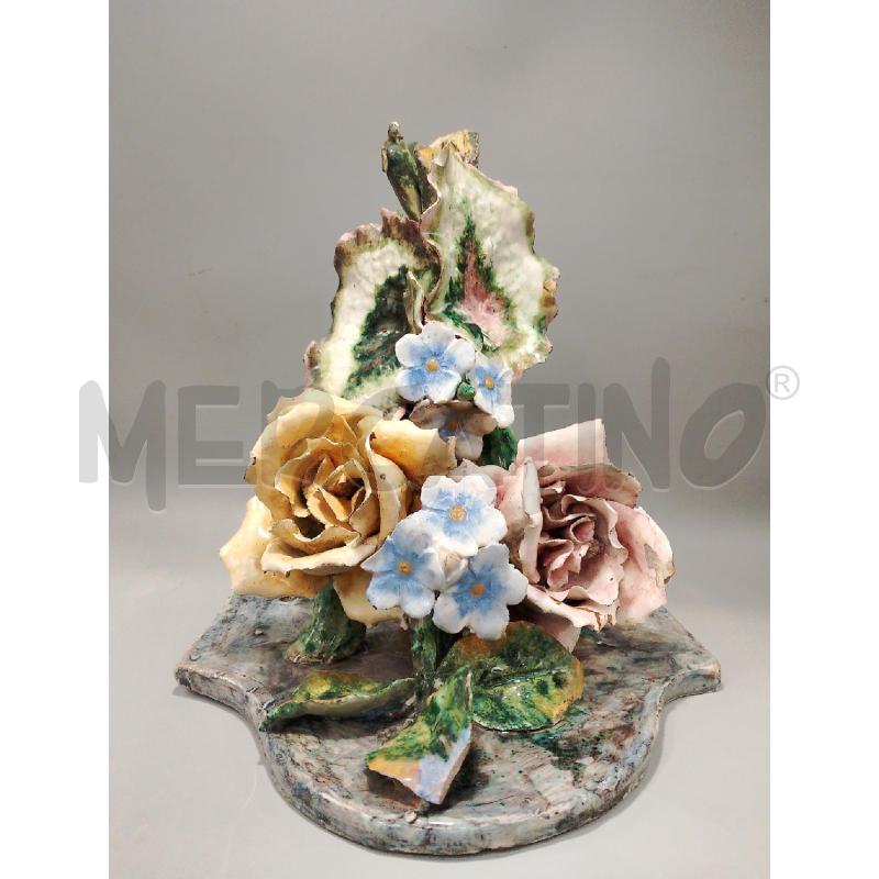 CERAMICA FIORI ROSE 085 | Mercatino dell'Usato San giovanni teatino 1