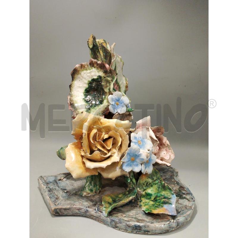 CERAMICA FIORI ROSE 085 | Mercatino dell'Usato San giovanni teatino 2