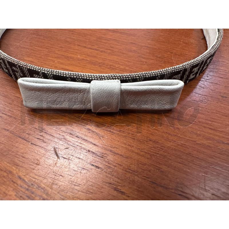CERCHIETTO FENDI ROMA LOGATO TESSUTO LEATHER  | Mercatino dell'Usato San giovanni teatino 3