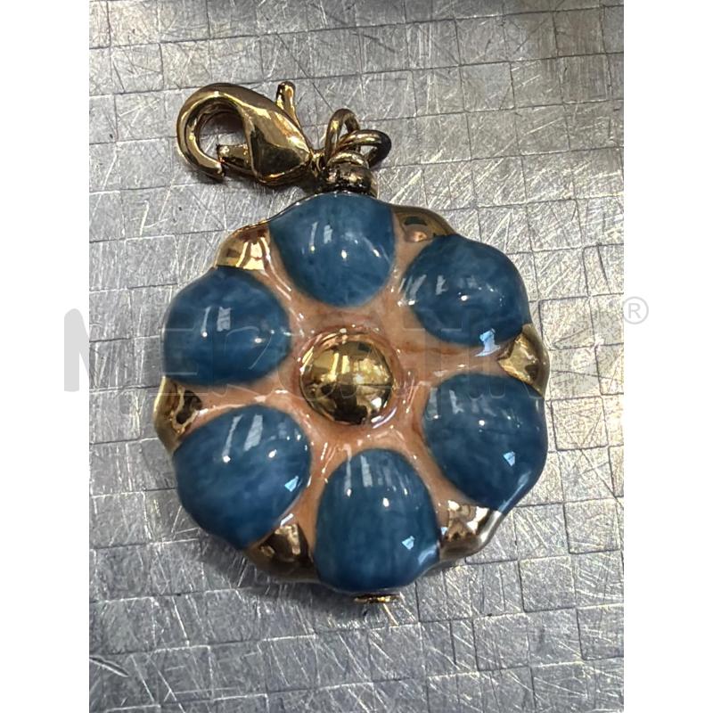 CHARM THUN FIORE AZZURRO DORATO | Mercatino dell'Usato San giovanni teatino 2