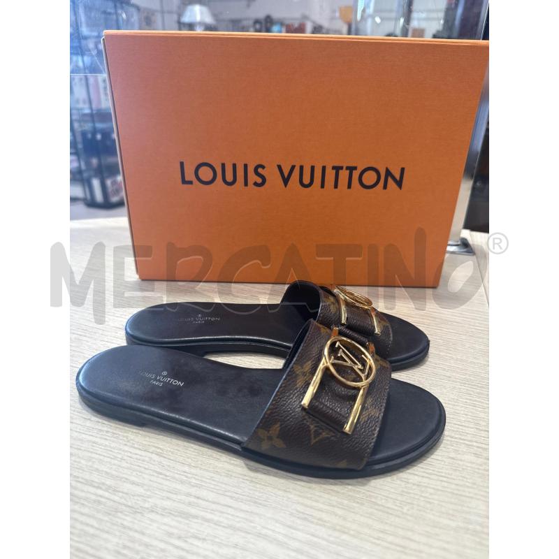 CIABATTE DONNA LOUIS VUITTON FIBIA LOGO | Mercatino dell'Usato San giovanni teatino 1