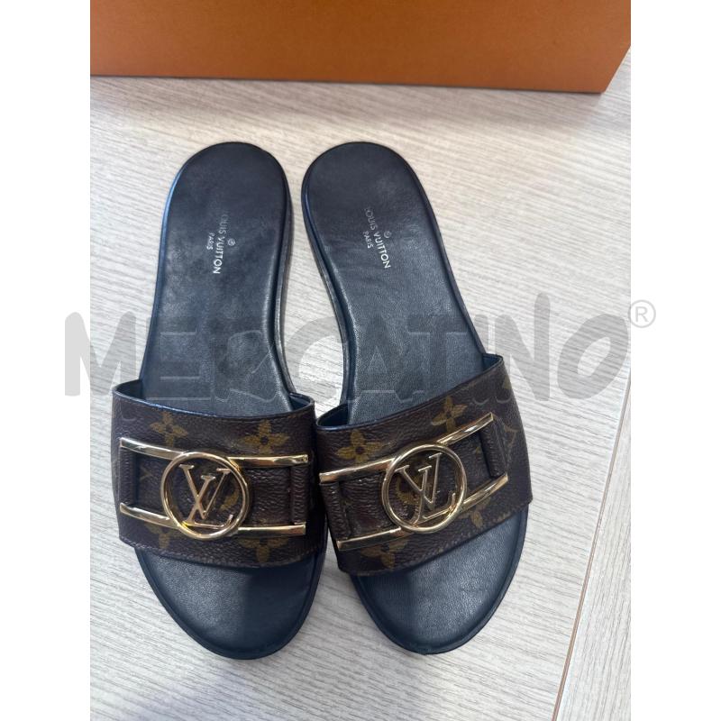 CIABATTE DONNA LOUIS VUITTON FIBIA LOGO | Mercatino dell'Usato San giovanni teatino 2