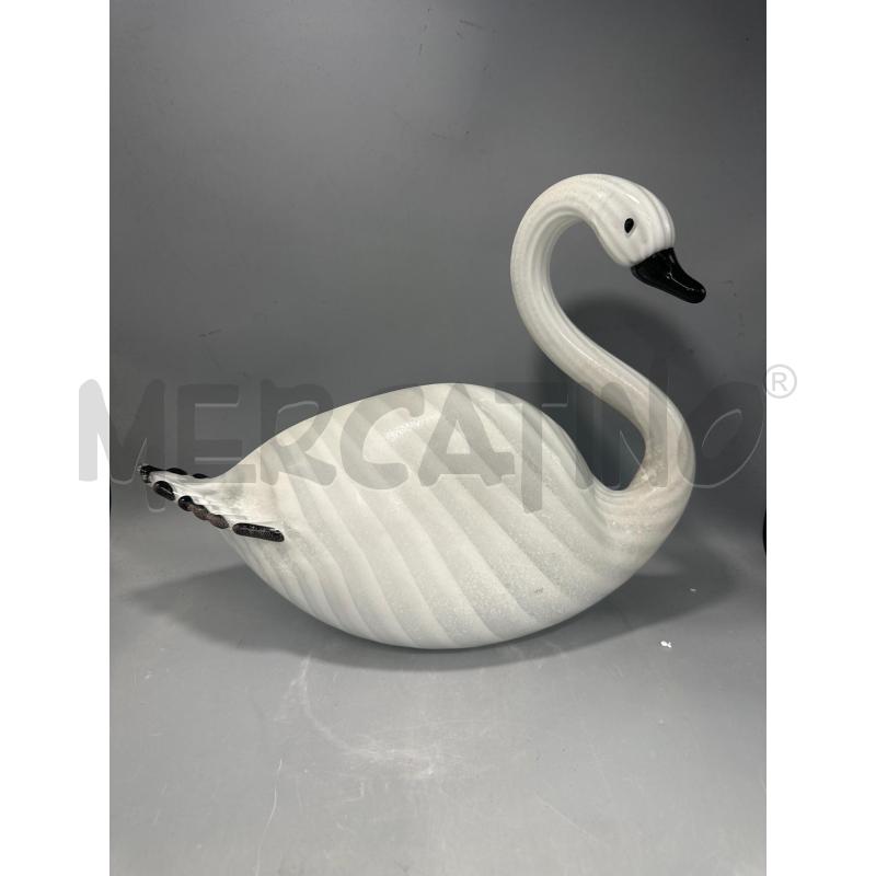 CIGNO VETRO BIANCO E NERO | Mercatino dell'Usato San giovanni teatino 1