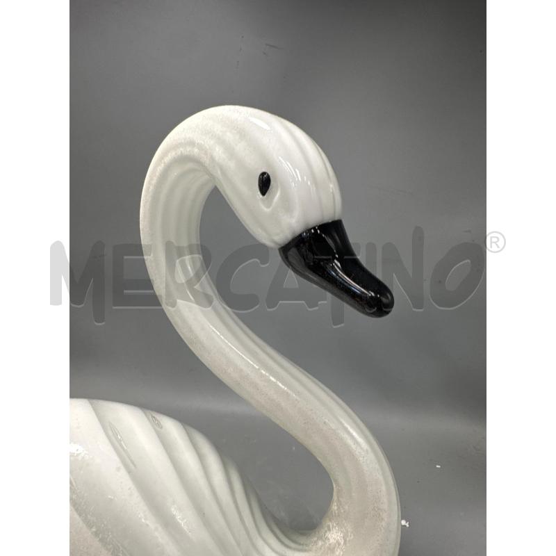 CIGNO VETRO BIANCO E NERO | Mercatino dell'Usato San giovanni teatino 3