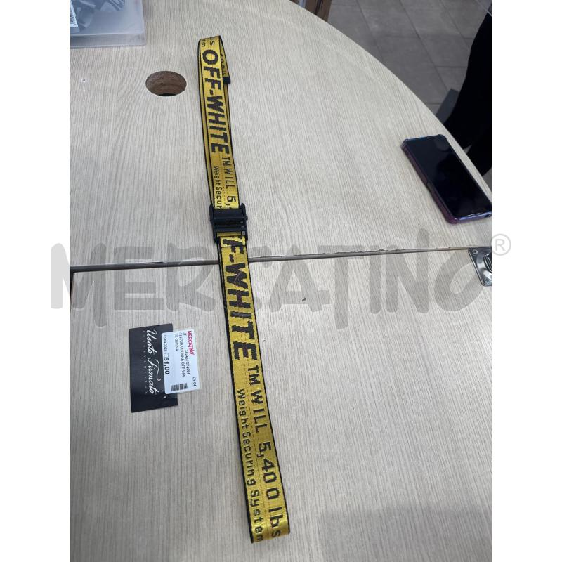 CINTURA DONNA OFF-WHITE GIALLA  | Mercatino dell'Usato San giovanni teatino 1