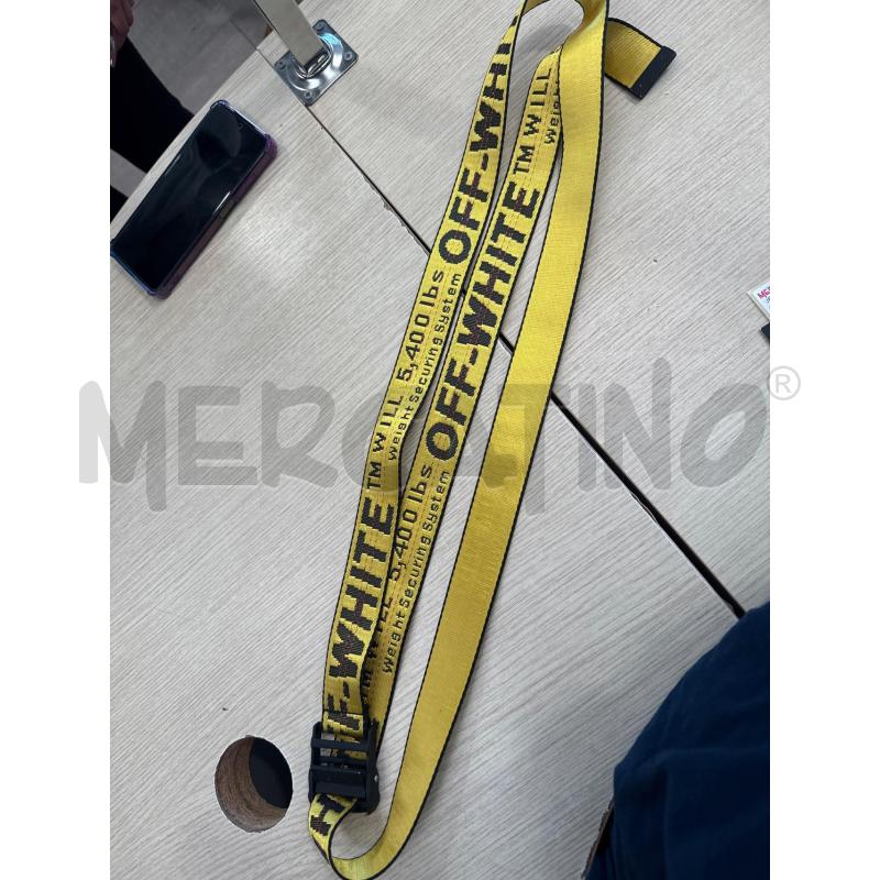 CINTURA DONNA OFF-WHITE GIALLA  | Mercatino dell'Usato San giovanni teatino 3